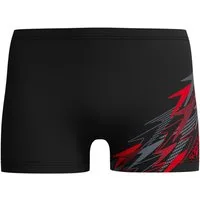 Speedo Badehose mit Plastisol-Wellengrafik, formbeständig, schnell trocknend