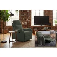riess-ambiente TV-Sessel HOLLYWOOD grün -Strukturstoff, mit Liegeposition, elektrisch, Federung (Einzelartikel, 1-St), klappbarer Kinosessel - ideal für Schlaf-, Wohnzimmer und Home-Kinos