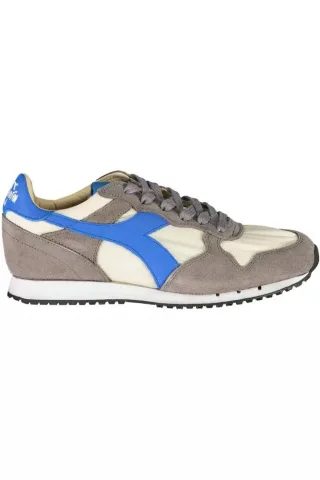 N9000 Wildleder Sneaker Grauweißblau