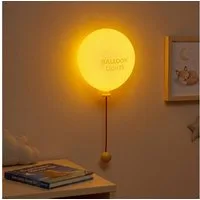ANYSUN LED Nachtlicht Kinder Silikon Ballon Nachtlampe mit Zugschalter und 1200 mAh Akku, LED fest integriert, Warmweiß, dimmbar, selbstklebend für Kinderzimmer