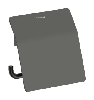 Hansgrohe Papierrollenhalter AddStoris S mit Deckel Brushed Black Chrome,41783340 41783340