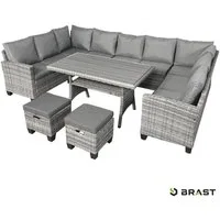 BRAST Gartenlounge-Set Family, bis zu 11 Personen viele Farben, inkl. extra Dicke Kissen, TÜV geprüft Outdoor Loungemöbel