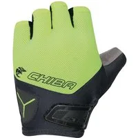 Chiba Fahrradhandschuhe Gel Air (ergonomisch geformte Poron-Gel Polsterung) neongelb - 1 Paar
