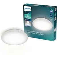 Philips LED Deckenleuchte Moire CL200, kaltweiß (4000K), rund, weiß, LED fest integriert, Kaltweiß, Sternenlichtoptik