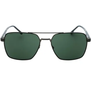 Hugo Boss Sonnenbrille mit grünen Gläsern und mattem Rutheniumschwarz