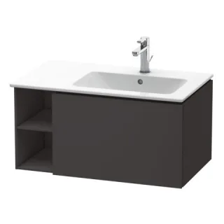 Duravit L-Cube Waschtischunterbau wandhängend Graphit Supermatt 820x481x400 mm - LC619208080 LC619208080