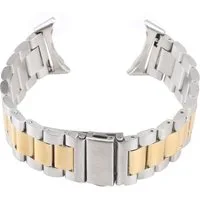 Wigento Smartwatch-Armband Edelstahl Google Pixel Watch 4 / 3 / 2 41mm Metall Verschluss Gold, Edelstahlarmband mit verstellbarer Länge und robustem Design