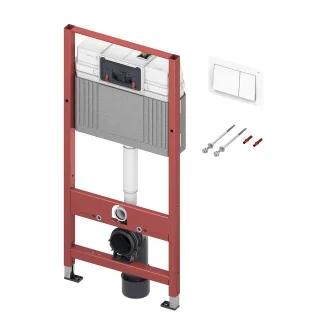 Tece base WC-Set m. TECEbase Bet.Platte in weiß, Bauhöhe 1120 mm, 9400400 9400400