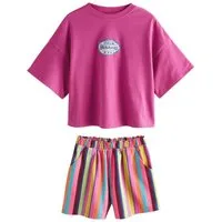 Next Shirt & Shorts T-Shirt und strukturierte Shorts im Set (2-tlg)