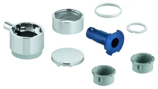 GROHE Absperrgriff Aquadimmer 49165 rund für Thermostat-FMS Dual chrom, 49165000 49165000