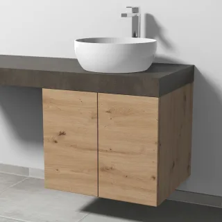 Sanipa Waschtischunterbau mit Türen 2morrow (P2361) 510x600x520 Eiche-Natural-Touch, P236185 P236185