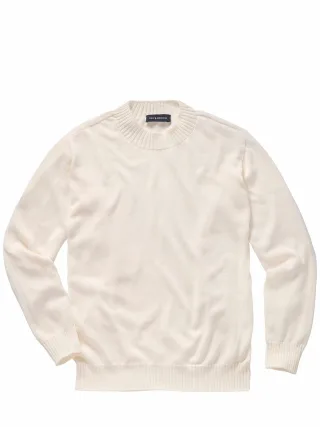 Mey & Edlich Herren Prima-Pima-Pullover Grün 100 % Baumwolle