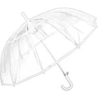 Susino Stockregenschirm Eleganter transparenter Stockschirm – Stabilität und Schutz mit Stil