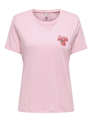 ONLY - T-Shirt - ONLKITA LIFE rot - Gr. - S
