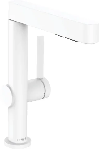 Hansgrohe Waschtischmischer 230 Finoris Ausziehbrause 2jet mattweiss, 76063700 76063700