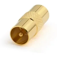 conecto conecto Antennen-Adapter, IEC-Stecker auf IEC-Stecker, Adapter zum SAT-Kabel