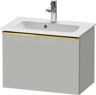 Duravit D-Neo Waschtischunterbau wandhängend Betongrau Matt 610x372x440 mm - DE4268034070000 DE4268034070000