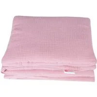 Babydecke BabyLux Babydecke Musselin Kinderwagendecke Kuscheldecke 75x60cm MPM, BabyLux, Rosa