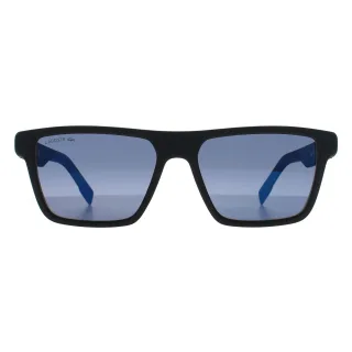 Lacoste Rectangle Mens Matte Schwarz Blau Blau L998S