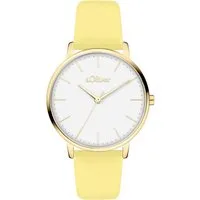 s.Oliver Quarzuhr Modern Basics SO-4472-LQ, Armbanduhr, Damenuhr, analog