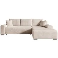 storez24 Ecksofa Ellen - Vanilla, mit Relaxfunktion