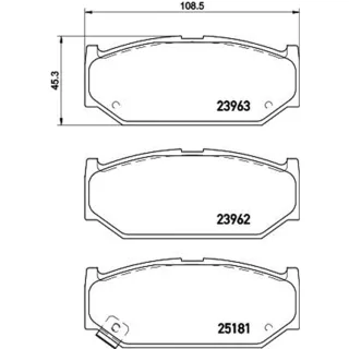 Hella Bremsbel?ge vorne Suzuki Swift 3 8DB355015-751