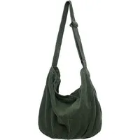 Zaewry Schultertasche Cord Umhängetasche Casual Crossbody Mode Retro große Tasche (1-tlg), Casual Alltagstasche, Leicht & Viel Stauraum
