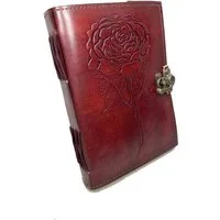 ROOGU Notizbuch ROOGU Echtleder Journal Notiz- Skizzen- Lederbuch Handmade Indien