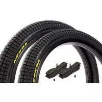 KHEbikes Fahrradreifen BMX Reifen Set Kenda K1040 20 Zoll x 2,25 mit Schlauch AV