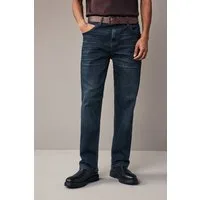 Next Straight-Jeans Straight Fit Jeans mit Gürtel (2-tlg)