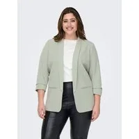 ONLY CARMAKOMA Kurzblazer CARELLY 3/4 LIFE BLAZER WVN Kunstfaser mit Stretch
