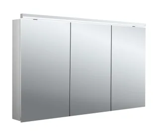 emco Lichtspiegelschrank flat 2 Classic, Aufputz, mit Waschtischbeleuchtung, 3 Türen, 1300 mm, 97970 979706509