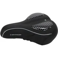 Dunlop Fahrradsattel Fahrradsattel gepolstert (Sattel ergonomisch geformt, 1-tlg), Fahrradsattel für Damen und Herren