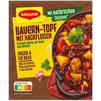 MAGGI Saucen, Maggi Fix Bauern Topf mit Hackfleisch deftig würzig abgeschmeckt 39g