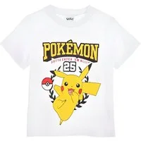 POKÉMON Print-Shirt Pokemon Pikachu Jungen T-Shirt Kurzarm Shirt 100% Baumwolle, Gr. 104 bis 140