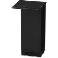SO-TECH® Möbelfuß ROMEO Aluminium Höhe: 100 mm schwarz oder Chrom matt, (1-St), höhenverstellbar, schwarz