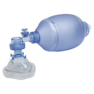 Dönges Einweg-Beatmungsbeutel für Erwachsene, PVC, mit Maske Gr. 5 , Material:PVC, Ausführung:mit Maske Gr. 5, Volumen:1.700ml
