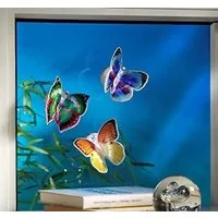 Luna24 simply great ideas... LED Dekofigur LED Schmetterlinge Butterflys 6er Set m Saugnapf Farbwechsel