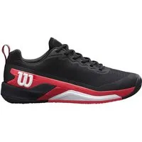 Wilson Rush Pro 4.5 Clay/Sandplatz 2025 schwarz/rot Herren Tennisschuh