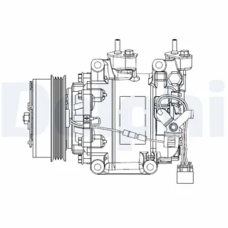 Delphi Klimakompressor Honda Cr-Z Insight