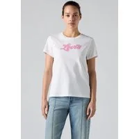 Levi's® Rundhalsshirt THE PERFECT TEE mit Logo im Metallic-Holo Print