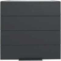 KOCHSTATION Hängeschrank KS-Luhe 60 cm breit, hochwertige MDF-Fronten mit waagerechter Lisene