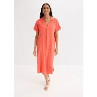 bonprix Tunikakleid Oversize-Passform, Kaftan-Schnitt, Kimonoärmel, aus Baumwolle