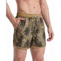 MaaMgic Shorts Herren Retro-Stil kurze Hose Sommer Sport Badehose mit Mesh-Innenslip (1-tlg)