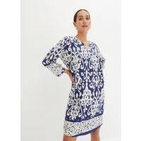 bonprix Tunikakleid aus Viskose, eleganter Stil, A-Linien-Passform, 3/4-Ärmel