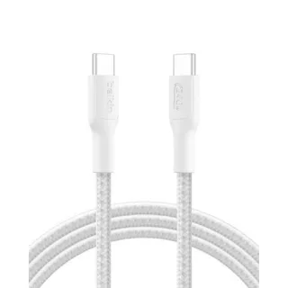 Belkin USB-C/USB-c Kabel 240W 2m geflochten, weiß CAB025hq2MWH