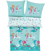 s.Oliver Junior Kinderbettwäsche Satinbettwäsche s.Oliver Junior Meerjungfrau, Mako-Satin, 2 teilig