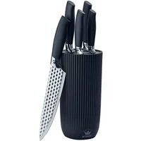KING Messer-Set CONIC (Set, 6-tlg), Messerklingen mit Wabenstruktur