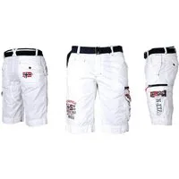 Geographical Norway Shorts Herren Cargo Shorts kurze Hose Short Bermuda knielang Parodi + Gürtel