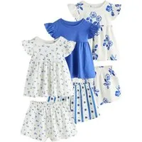 Next Pyjama Kurze Snuggle Schlafanzüge, 3er-Pack (6 tlg)